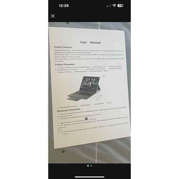 Ozii Ipad 12.9 Inch wireless Keyboard Case KB203 Gray - Picture 2 of 3